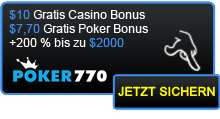 Tolles Poker770 Startgeschenk für Anfänger